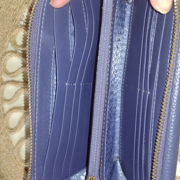 KATE SPADE Long Wallet NAVY NWOT - Picture 5 of 13